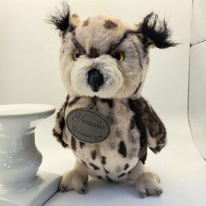 Vintage Yomiko Classics Great Horned Owl Stuffed Plush Collectible 8.5"
